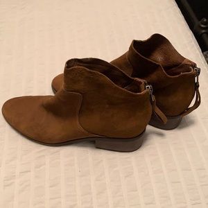 Lucky Brand Cognac Booties